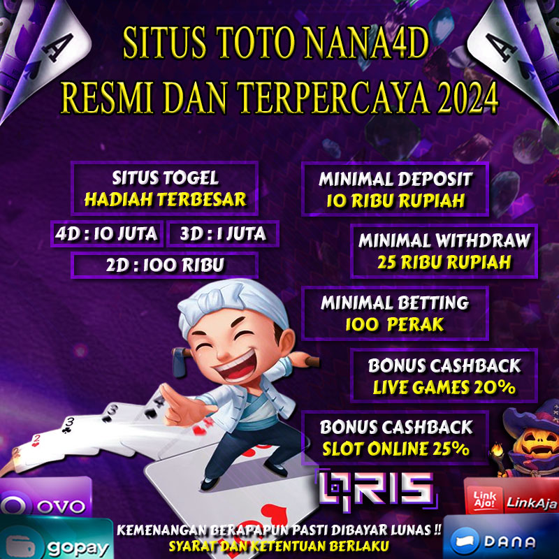 SITUS TOTO NANA4D 
RESMI DAN TERPERCAYA 2024