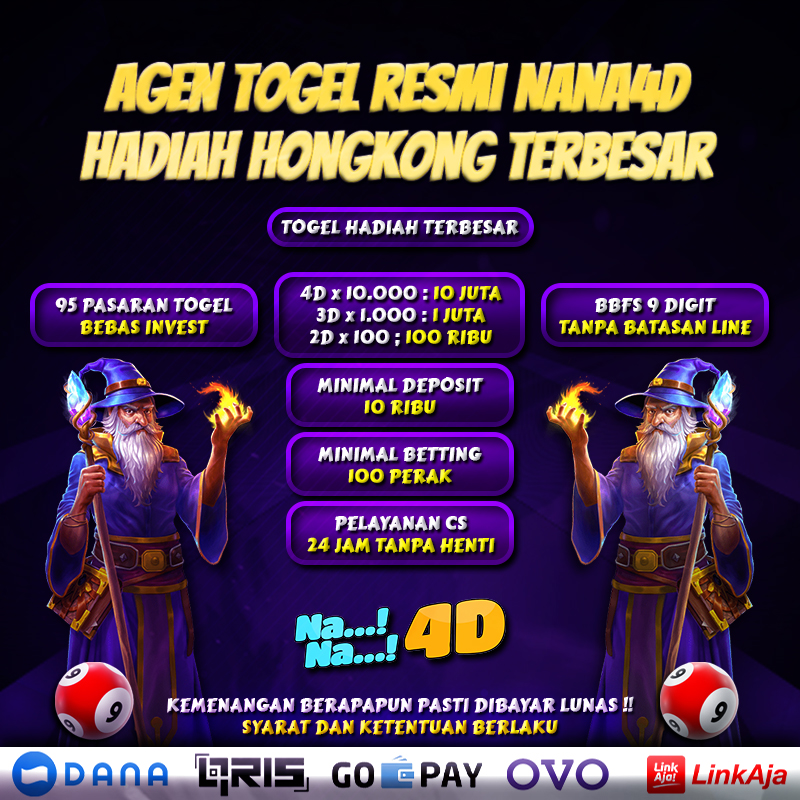 Nana4d > Agen Togel Resmi Dan Terpercaya Hadiah Hognkong Paling Besar Di Asia