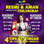 Bagi pecinta togel yang ingin merasakan sensasi bermain dengan taruhan rendah, Nana4D menawarkan solusi terbaik. Salah satu keunggulan yang menjadi daya tarik utama dari platform togel online ini adalah adanya minimal betting hanya 100 perak. Dengan nominal taruhan yang sangat terjangkau, Nana4D memberikan kesempatan kepada pemain dengan berbagai kalangan untuk menikmati permainan togel tanpa harus khawatir menguras dompet. Togel Online: Apa Itu? Togel atau Toto Gelap adalah permainan yang sudah populer sejak lama, terutama di wilayah Asia Tenggara. Berkat kemajuan teknologi, togel kini bisa dimainkan secara online, yang memungkinkan pemain dari berbagai lokasi untuk ikut serta tanpa perlu mengunjungi bandar darat. Bermain togel online di Nana4D tidak hanya memberikan kemudahan akses, tetapi juga kenyamanan dengan berbagai pilihan pasaran seperti Singapura, Hongkong, Sydney, dan lainnya. Minimal Betting 100 Perak di Nana4D Apa yang membuat Nana4D istimewa dibandingkan dengan platform lain adalah adanya minimal betting sebesar 100 perak. Ini tentu menjadi kabar baik, terutama bagi pemain pemula atau mereka yang ingin bermain secara santai tanpa risiko besar. Dengan taruhan sekecil itu, Anda tetap berkesempatan meraih kemenangan besar, karena seperti diketahui, hadiah togel bisa mencapai angka yang sangat fantastis. Selain itu, Nana4D juga dikenal karena memiliki sistem yang fair dan transparan, sehingga hasil keluaran angka togel yang diumumkan benar-benar sesuai dengan pasaran resmi. Semua proses dilakukan secara terbuka, sehingga tidak ada keraguan dalam keabsahan hasil permainan. Keunggulan Bermain di Nana4D Tidak hanya menawarkan minimal betting yang rendah, Nana4D juga memberikan berbagai bonus menarik untuk para pemain. Mulai dari bonus deposit hingga cashback untuk member setia, menjadikan pengalaman bermain semakin menyenangkan. Platform ini juga memiliki fitur customer service 24 jam yang siap membantu pemain jika mengalami kesulitan, baik itu dalam hal transaksi atau pertanyaan mengenai permainan. Selain itu, proses deposit dan penarikan di Nana4D sangat cepat dan mudah, sehingga Anda tidak perlu menunggu lama untuk mulai bermain atau menarik kemenangan Anda. Dengan semua keunggulan ini, Nana4D menjadi pilihan tepat bagi pemain togel yang mencari platform yang aman, terjangkau, dan menguntungkan. Kesimpulan Bermain togel online dengan minimal betting 100 perak di Nana4D adalah pilihan yang bijak bagi siapa saja yang ingin menikmati permainan togel tanpa harus mengeluarkan modal besar. Dengan berbagai keunggulan yang ditawarkan, Nana4D layak menjadi pilihan utama untuk para penggemar togel. Bergabunglah sekarang dan rasakan keseruan bermain togel dengan modal minim namun potensi hadiah yang maksimal!